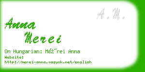 anna merei business card